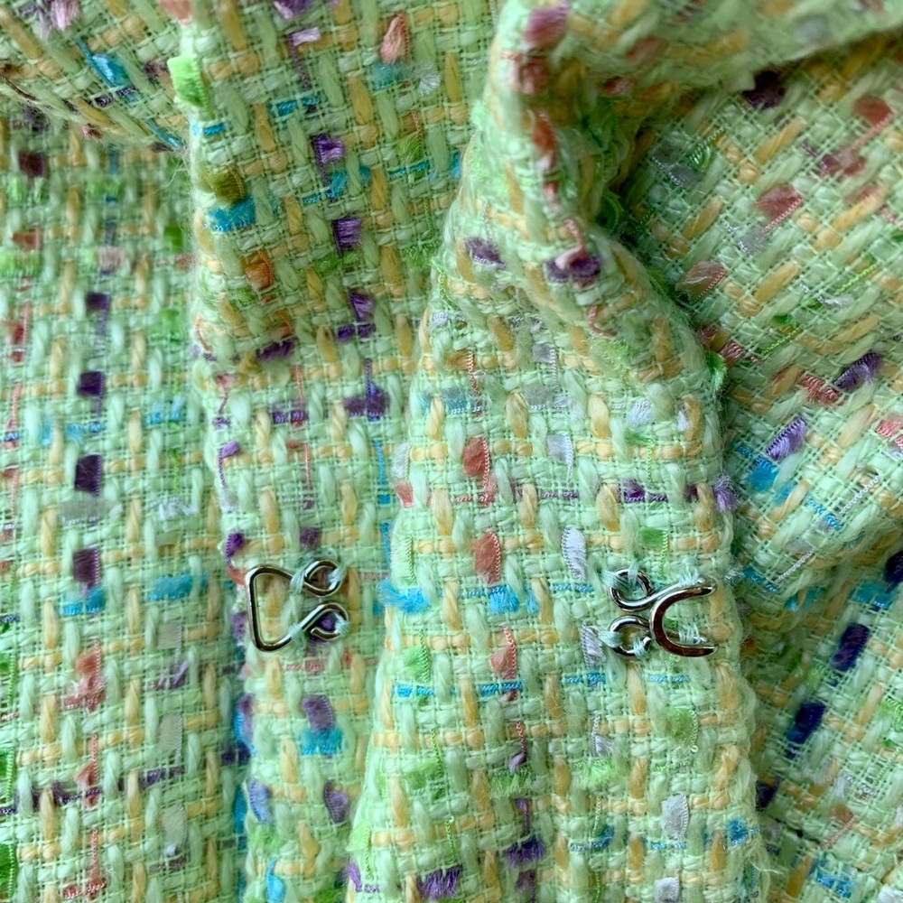 Good Clothes pale green size 10 tweed blazer - Picture 6 of 6